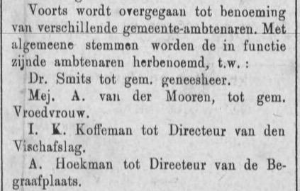 1912 Directeur begraafplaats