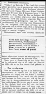 Klaas Hoekman Cursus motors Urker Courant 1933