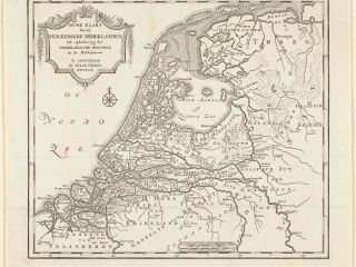 Kaart nederland isaak tirion